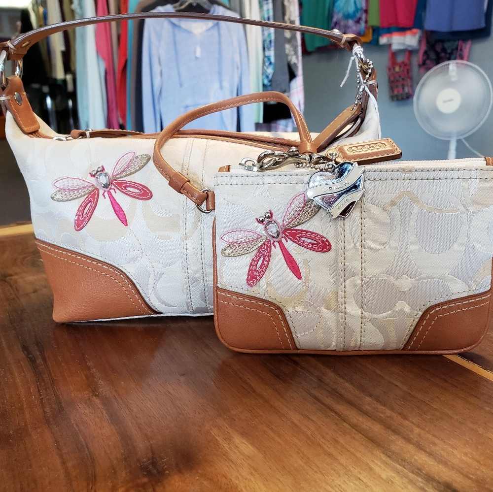 Small coach purse and wristlet